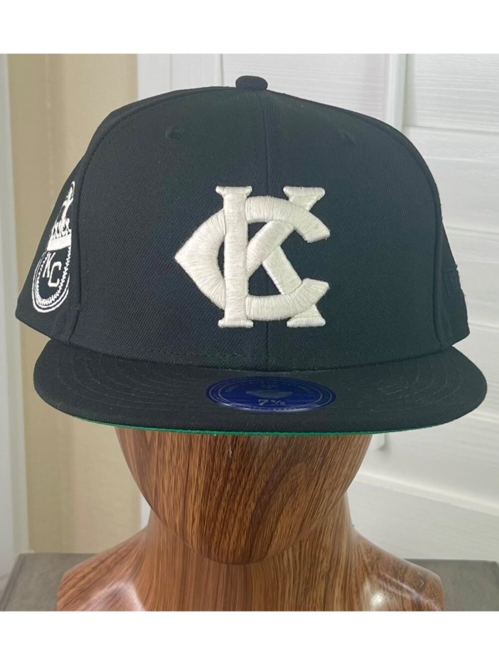 Ebbets Field Flannels Kansas City Monarchs Negro League Baseball Fitted 7 5/8